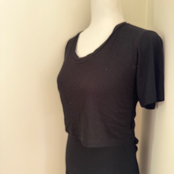 LNA T-Shirt Low Back Maxi Dress Black Size Small - Picture 7 of 8